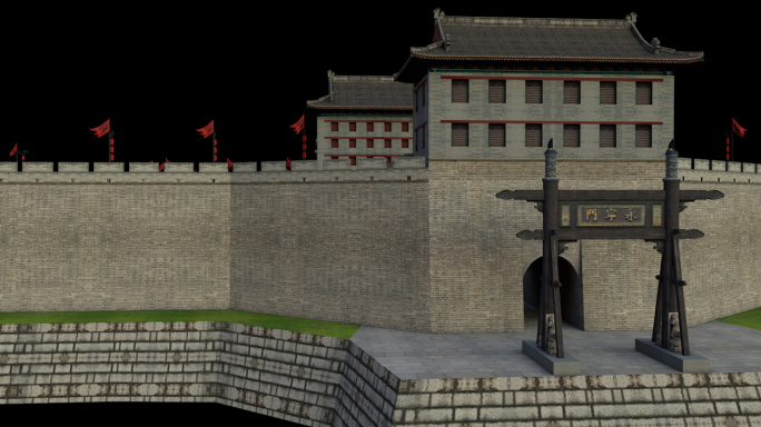 城墙西安全段城墙模型