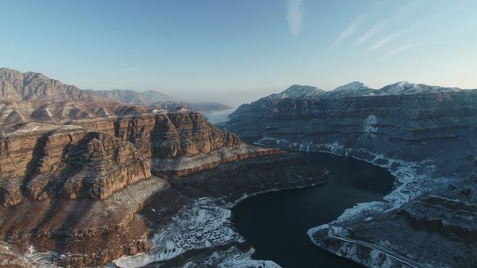 太行山大峡谷雪景