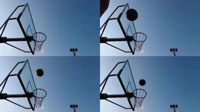 蓝天篮板篮球投蓝体育运动