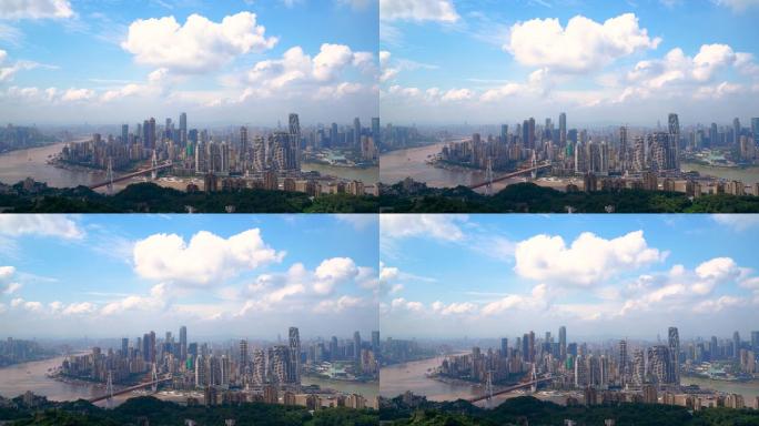 4K重庆主城区全景实拍素材