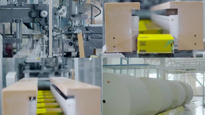 机械化自动生产纸巾场景展示087