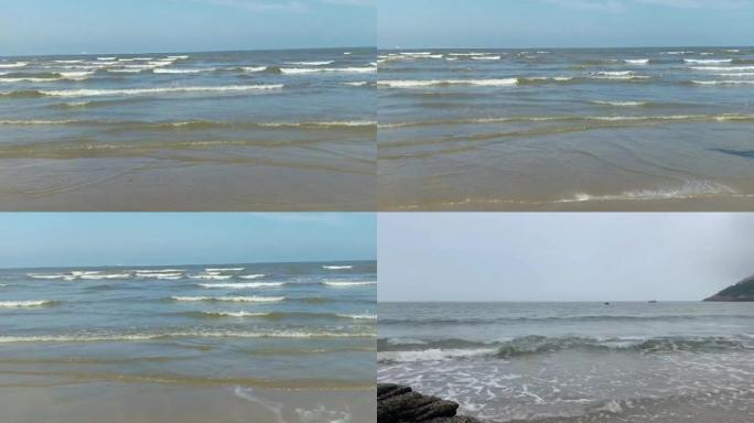 海滩浪花视频素材