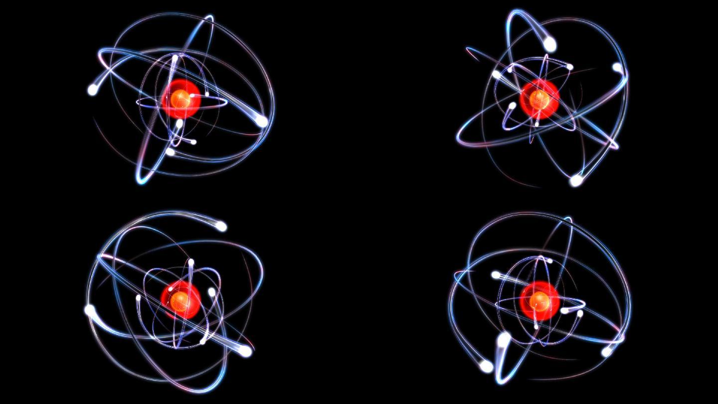 原子流光粒子唯美飘动光斑