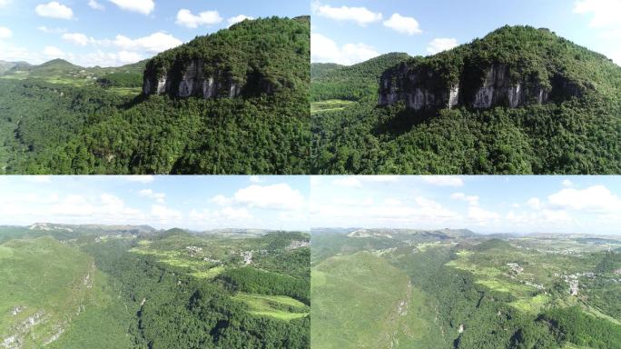 航拍贵阳花溪高坡大峡谷