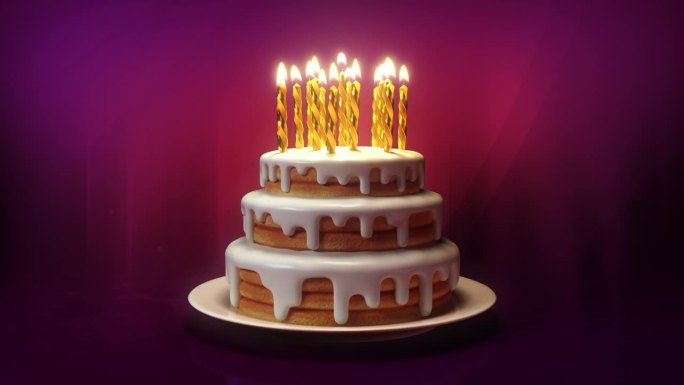 旋转的蛋糕十岁卡通五岁