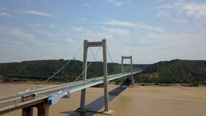 桃花峪黄河大桥超长4K素材