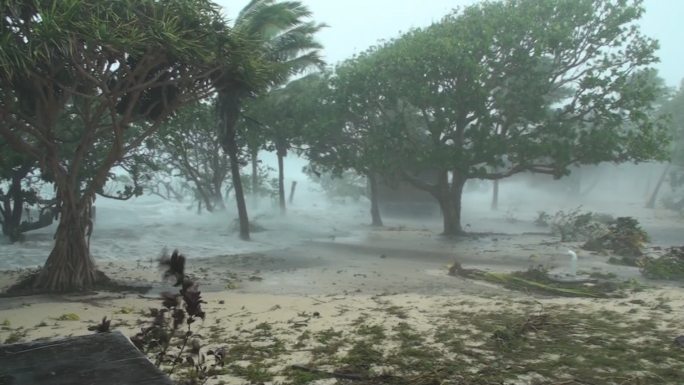 气旋风暴潮暴风雨天灾水淹