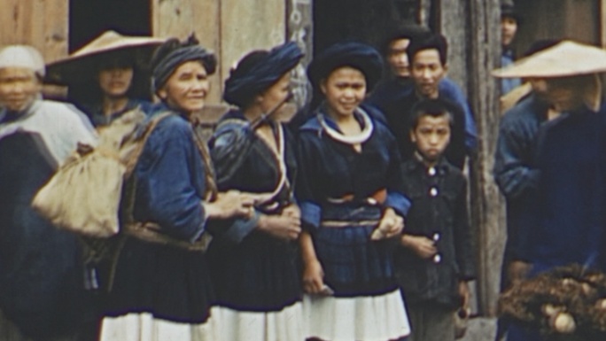 解放前旧社会民国时期的苗族妇女