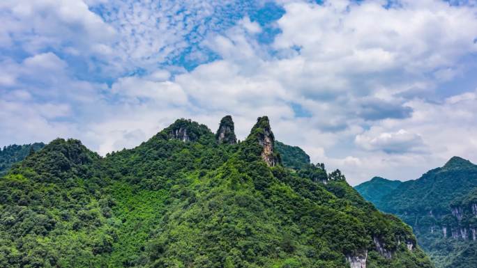 贵州大山延时摄影武陵山