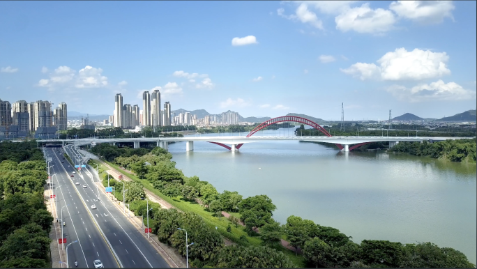 【4K】漳州九龙江大桥航拍