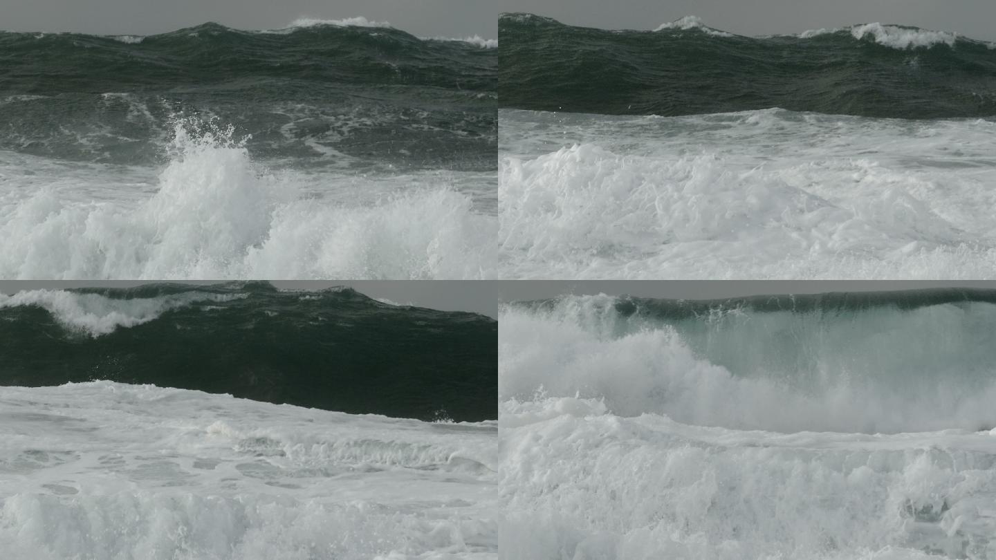 海岸上的巨浪