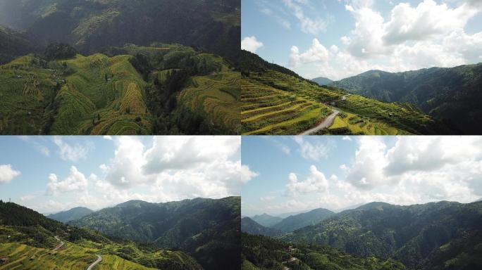 贵州加榜梯田航拍素材4K