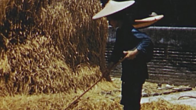 民国时期30年代40年代农民彩色影像