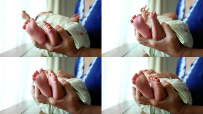 新生儿和小脚