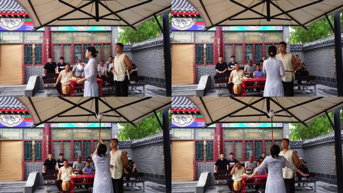 吴桥杂技杂耍表演观众民间艺术非物质文化