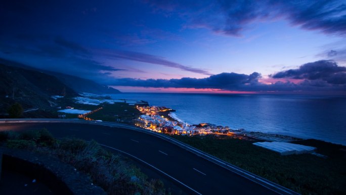 日落后的海岸线三亚厦门青岛风景海南海岛