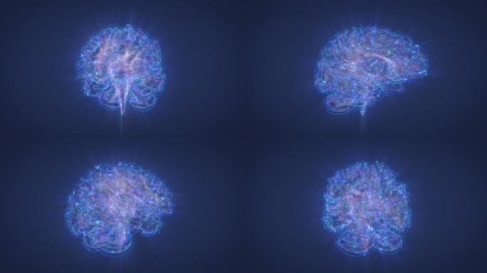 大脑图像脑神经脑电波科学研究