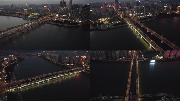 5.4K-航拍吉林大桥夜景-原素材