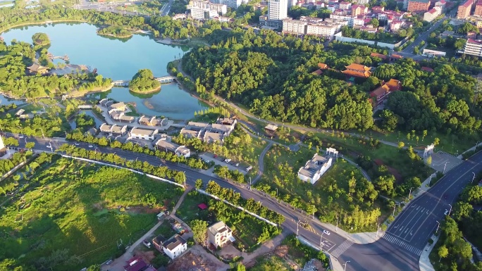 航拍江西省吉安市天祥景区