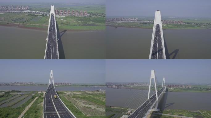 5.4K-log-航拍辽河大桥-原素材