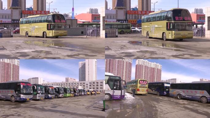 客车进入客运站