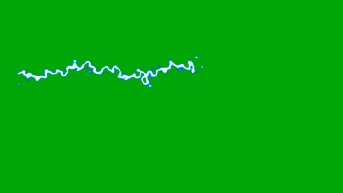 绿屏上神奇等离子体激光能量的卡通