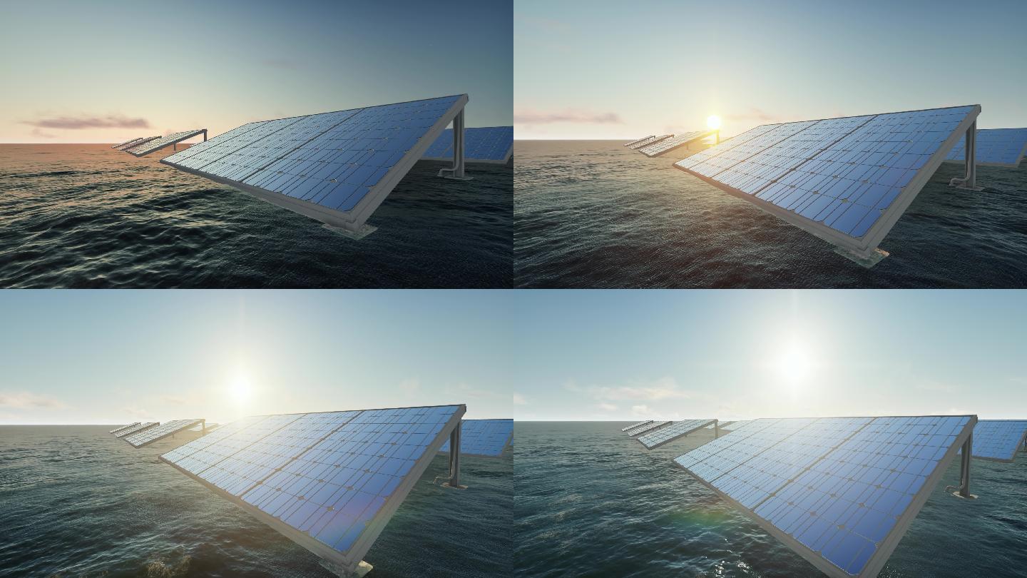 4k海洋新能源光伏发电