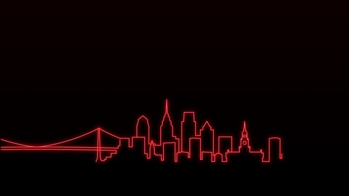 费城光线天际线动画
