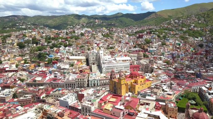 墨西哥瓜纳华托市鸟瞰图