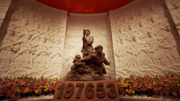 军事博物馆参观红色朝鲜战斗志愿军