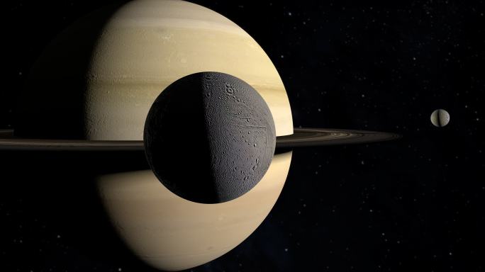 土卫二卫星环绕土星运行
