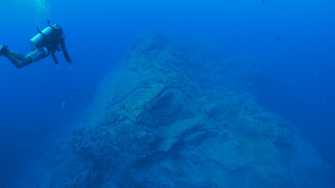 在深海里潜水