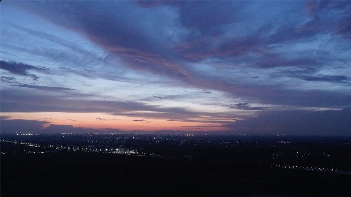 4K北京日落夜景延时无损拍摄