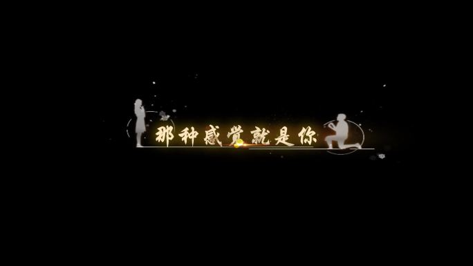 就是爱你-字幕透明通道可叠加素材