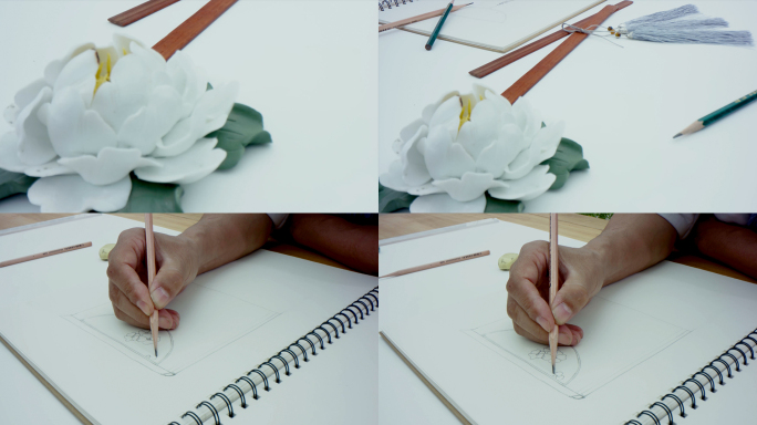 匠人创意绘画素描采风艺术美术唯美意境