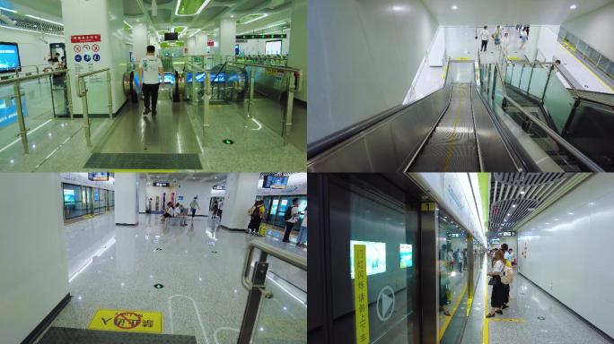 4K成都地铁18号线地铁站