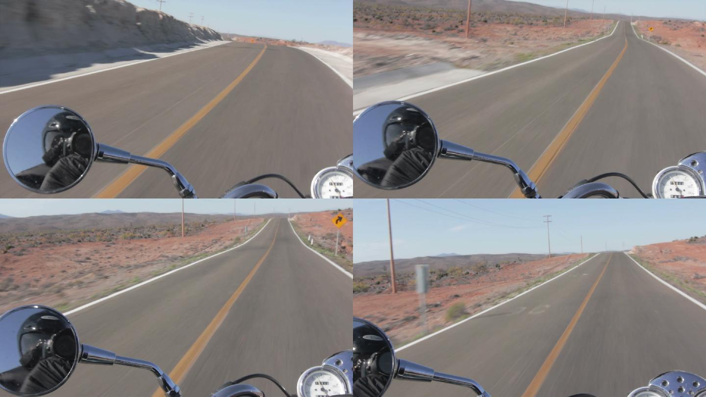 沙漠公路摩托车探险