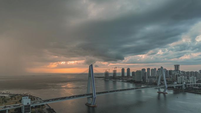 海口世纪大桥降雨延时