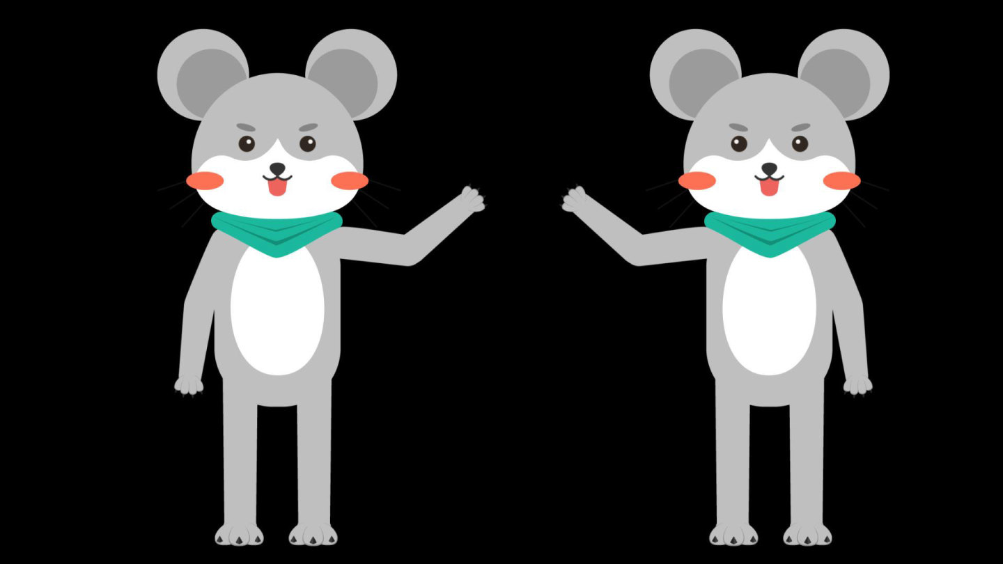 MG动画卡通鼠讲课动物解说员