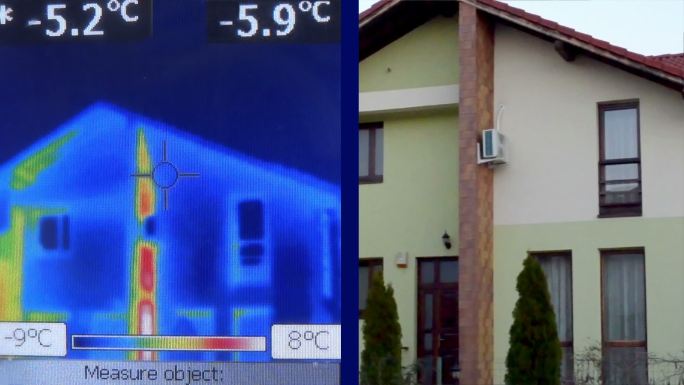 红外热像仪检测建筑物热损失