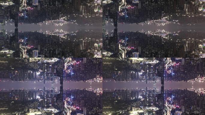 镜像地产3d反转对称城市