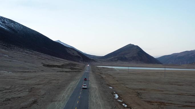4K川藏318国道路线跟车航拍素材2