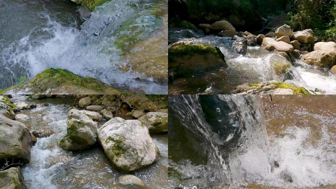 小河溪流瀑布升格拍摄