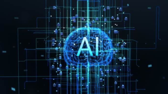 人工智能机器的数字大脑的概念