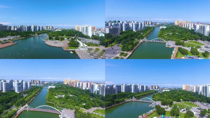 胶州三里河（4K画质）大气航拍