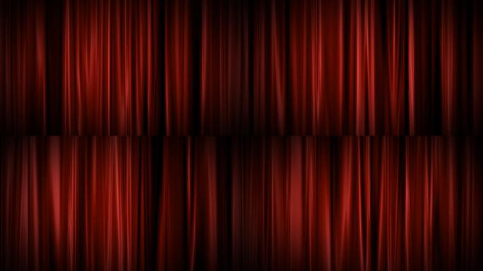 红色窗帘，幕布背景