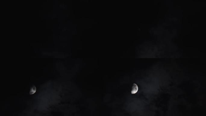 月亮从云里出来、月亮渐渐出来