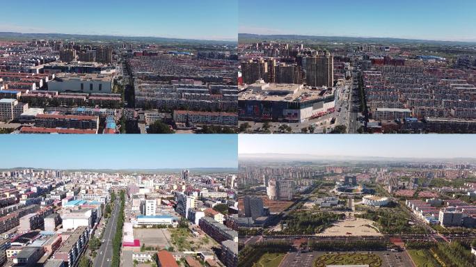 6组_集宁乌兰察布地标航拍素材内