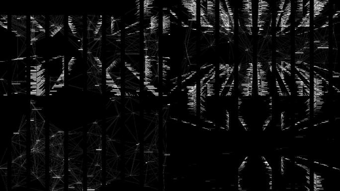 线条粒子色块空间粒子频闪闪动