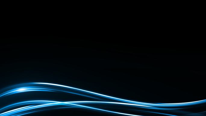 蓝色科技光线边框通道元素
